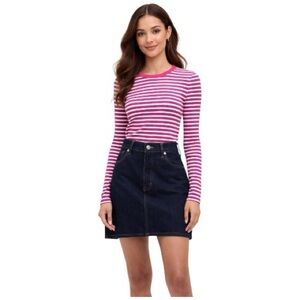 NWT GAP Ribbed Stripe CrewnecK Long Sleeve Top